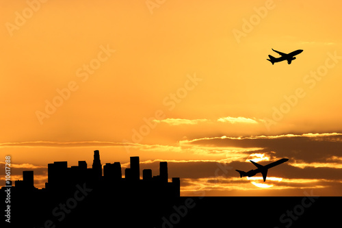 plane departing Los Angeles © Stephen Finn