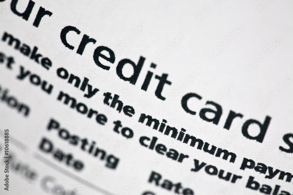 Bill Statement close-up. Cost of living and interest rates. Bill Statement close-up. Cost of living and interest rates.