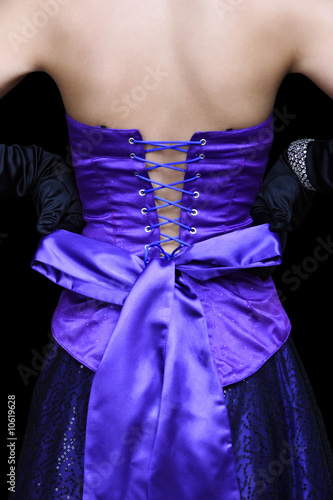 Lacing corset with bow