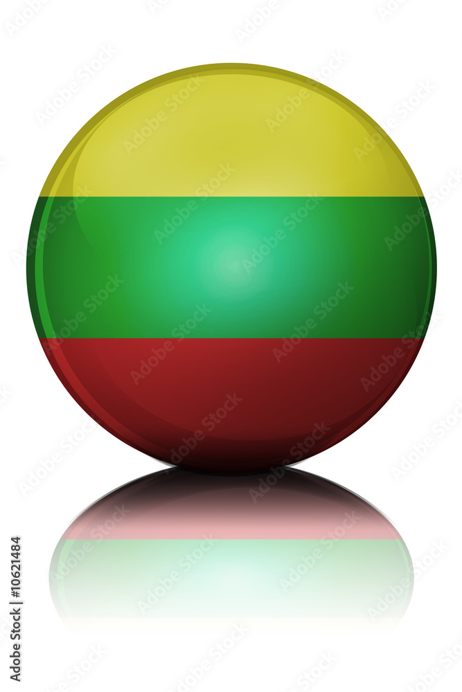 FlaggenKugel Litauen 1.1 FlaggenKugel Litauen 1.1