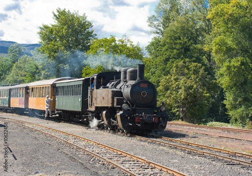 Le départ du train à vapeur