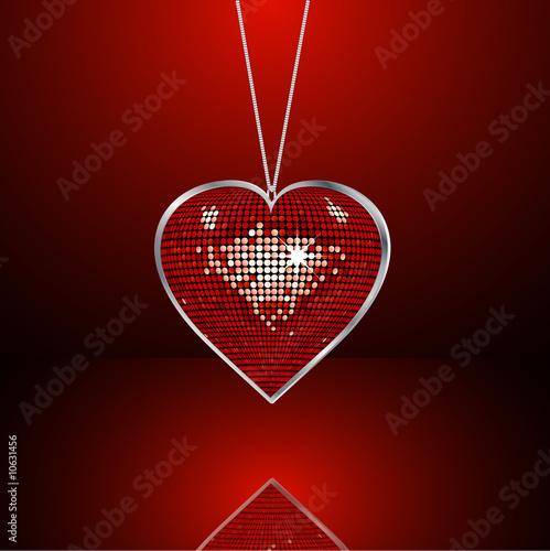 Valentine heart necklace © Elaine Barker