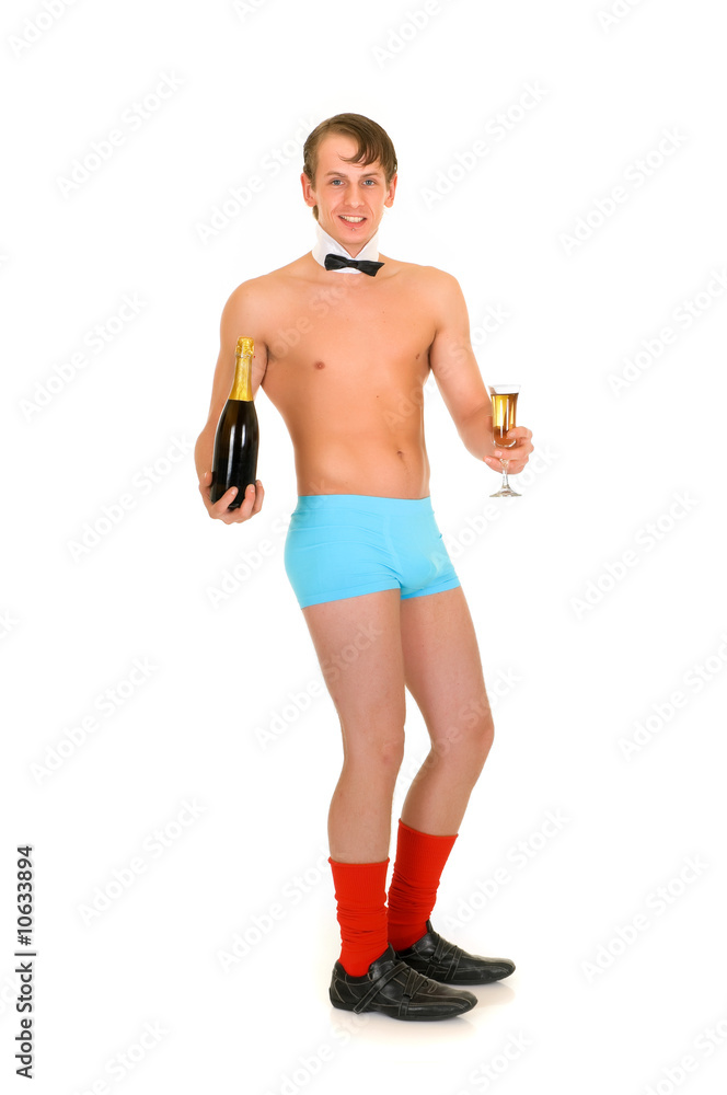 Man valentine champagne Man valentine champagne