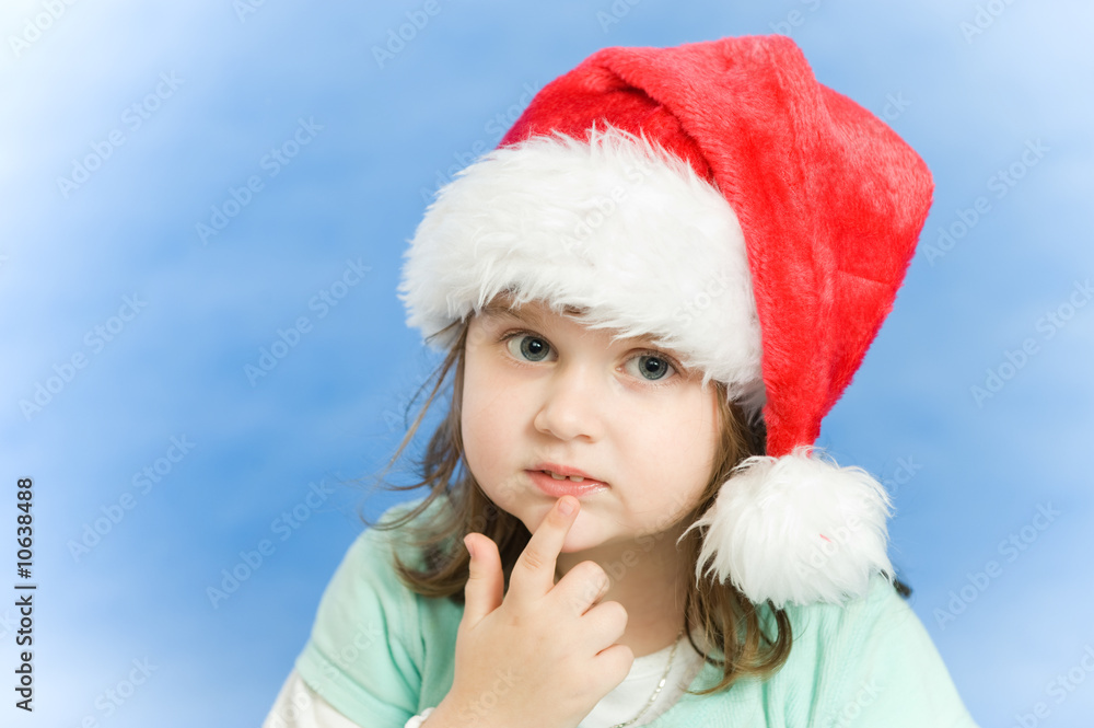 Christmas portrait of a beautiful child Christmas portrait of a beautiful child