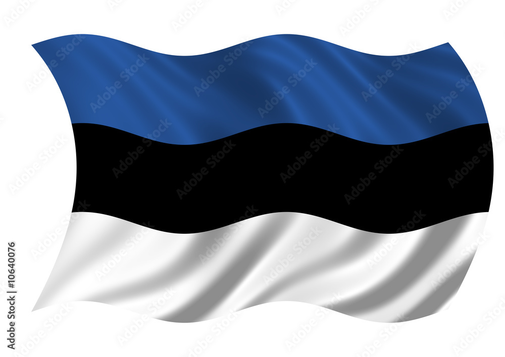 Naklejka premium Republic of Estonia Flag