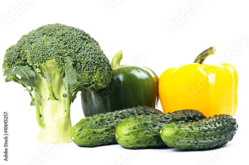 fresh vegetables isolated