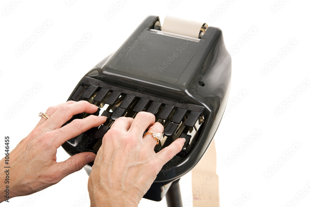 Fotografía Court Reporting Stenograph
