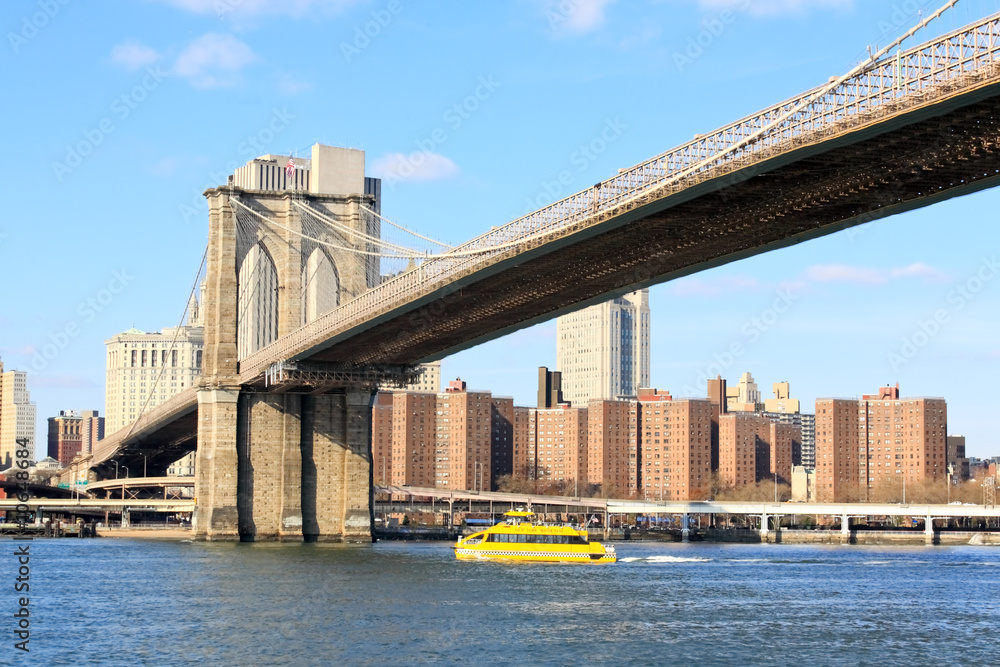 Obraz premium The Brooklyn bridge in New York City