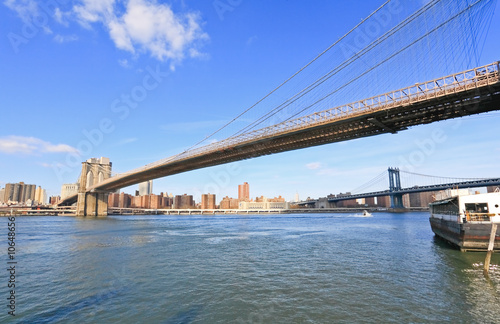 The Brooklyn bridge in New York City