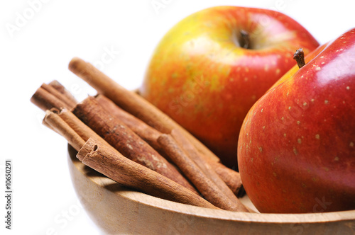Apple with cinnamon