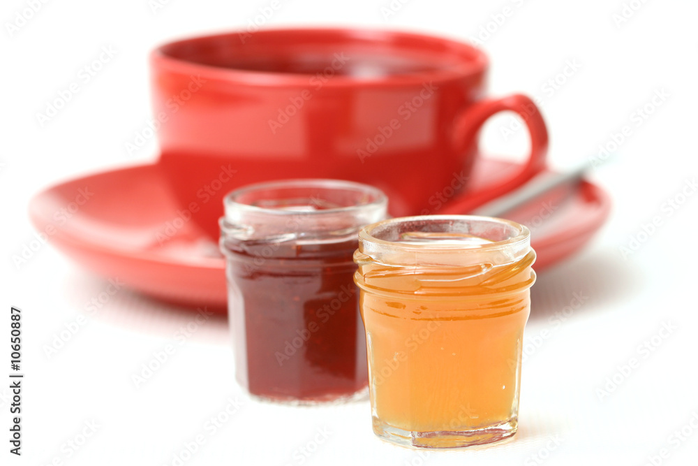 cup of tea with confiture cup of tea with confiture