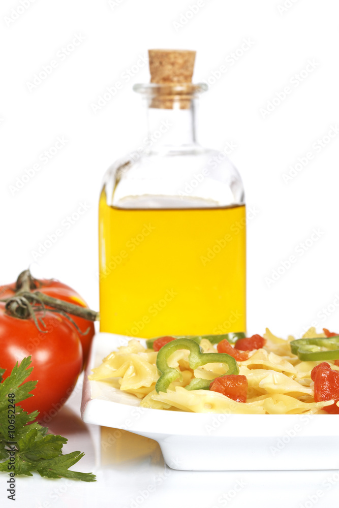 Cooked plate of pasta Cooked plate of pasta