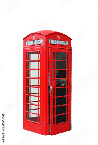 Isolated London Telephone Booth