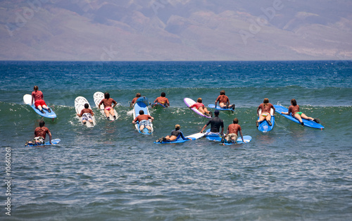 Canvas Print Surfing Lessons