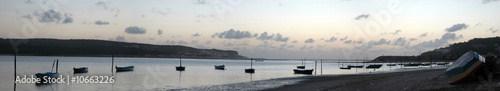 Panoramic of Óbidos lagoon, Portugal