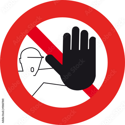 interdit de passer