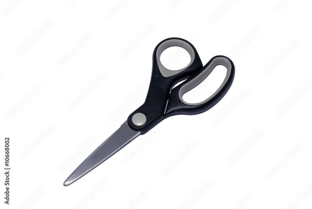 Closed scissors isolated on white background. Closed scissors isolated on white background.