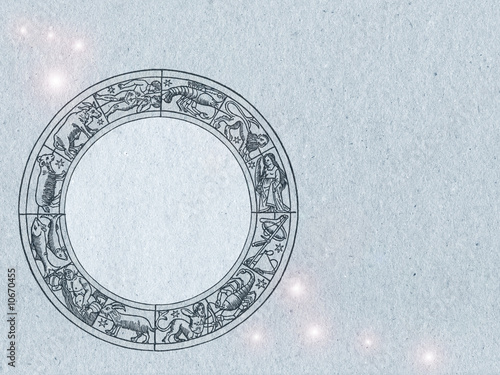 Wallpaper Mural CARTA PER OROSCOPO CON CIELO ZODIACALE Torontodigital.ca