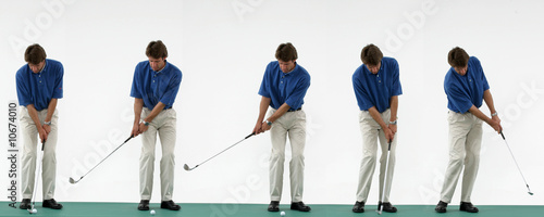 golf golfschwung chip sequenz