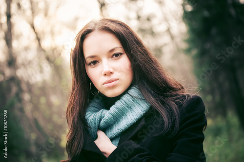 Young woman outdoors portrait