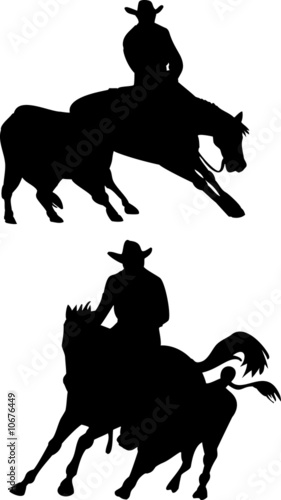 Rodeo silhouettes