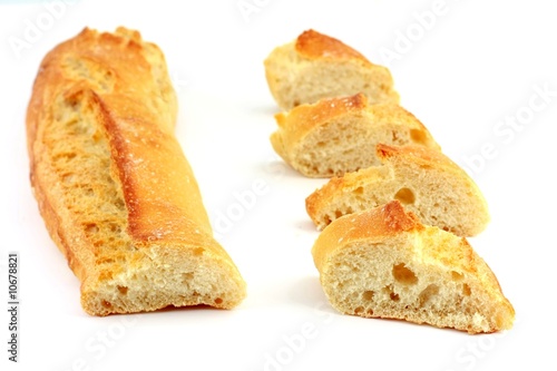 Chopped french bread (baguette)