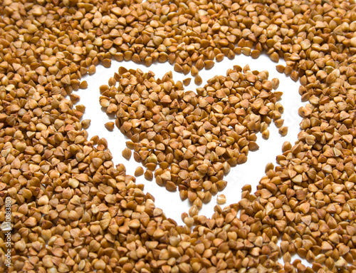 heart on buckwheat