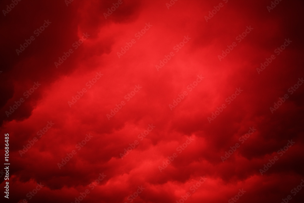 red sky