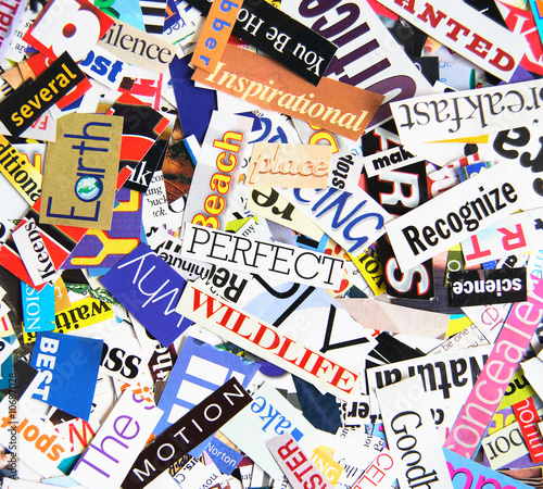 Magazine Word Background