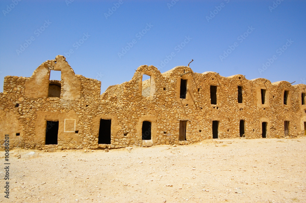 ruins of Berber village in Tunisia