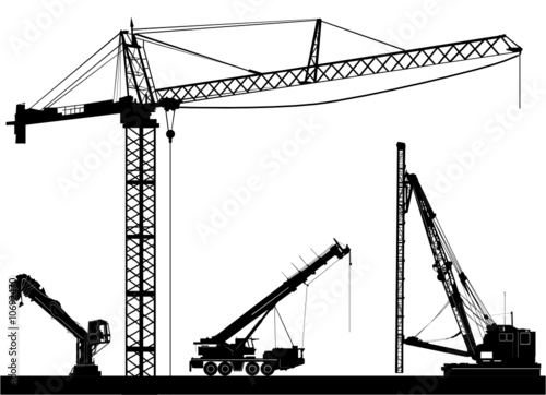 construction crane vector photo