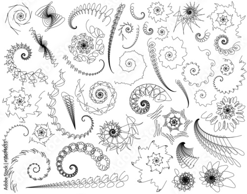 Scribble swirls
