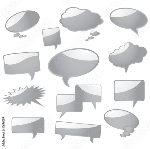 Speech bubbles ready for your text