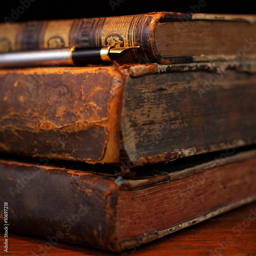 Old Books and Pen