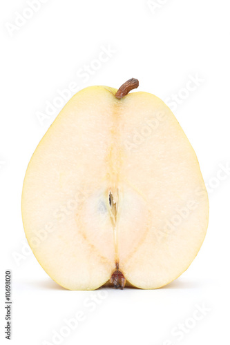 Obraz na płótnie Half of yellow pear w salonie