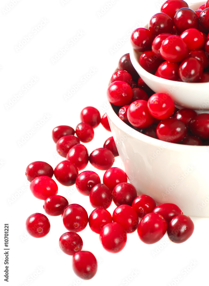 Bowls of cranberries Bowls of cranberries