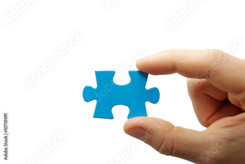 puzzle in hand