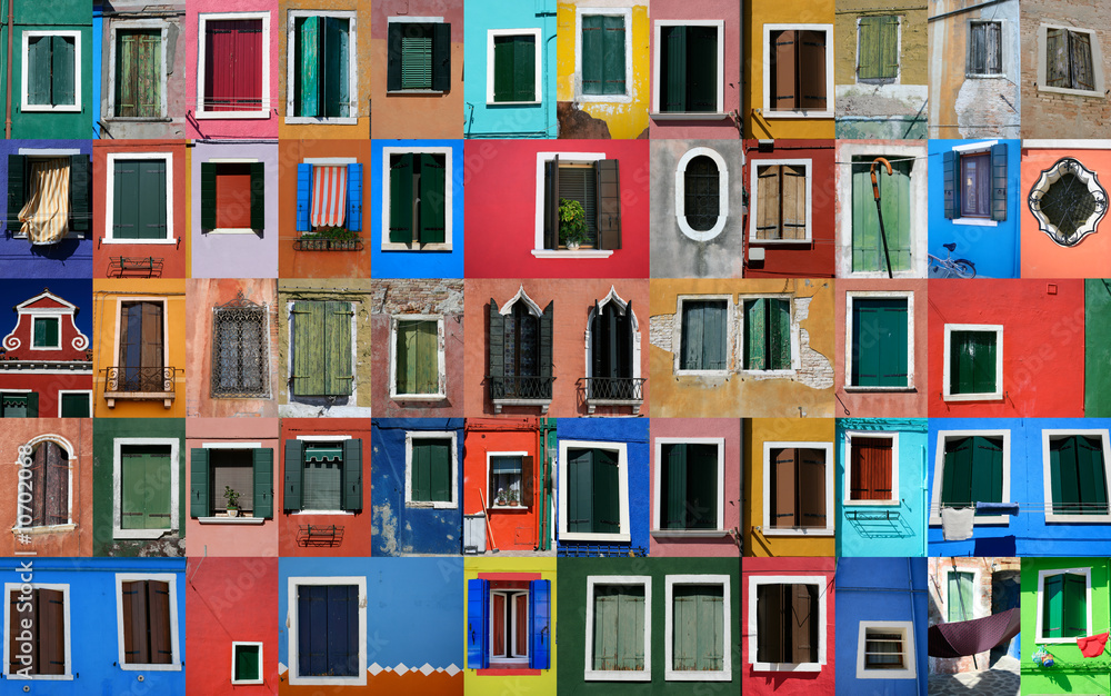 Obraz premium maisons de pêcheurs à Burano près de Venise