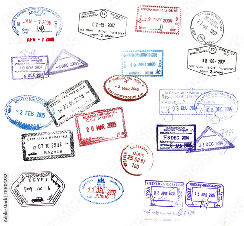 visa stamps