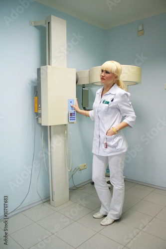 X-rays device in dental office