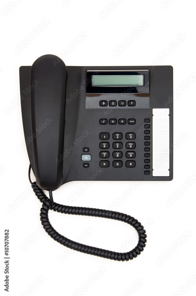 Office phone isolated on the white background Office phone isolated on the white background