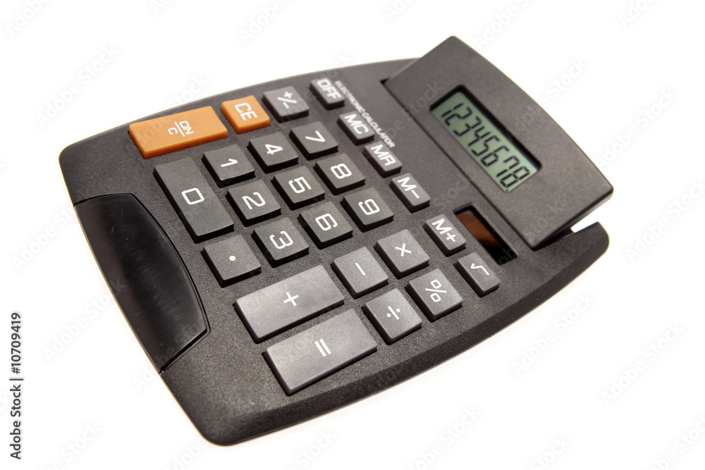 Calculator isolated over white background Calculator isolated over white background