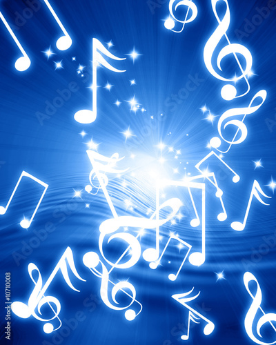 Obraz na płótnie music notes w salonie