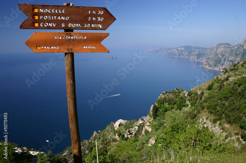 Chemin des Dieux entre Amalfi et Positano