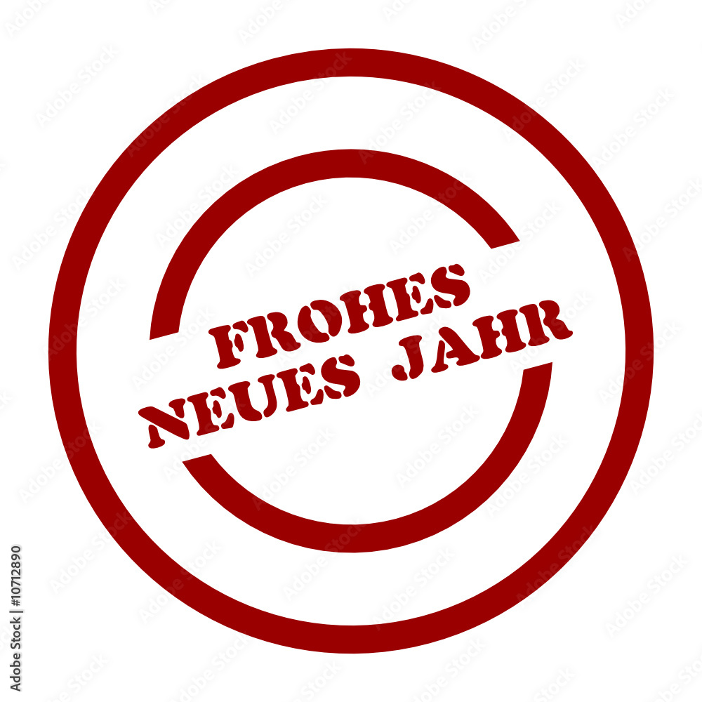 stempel frohes neues jahr