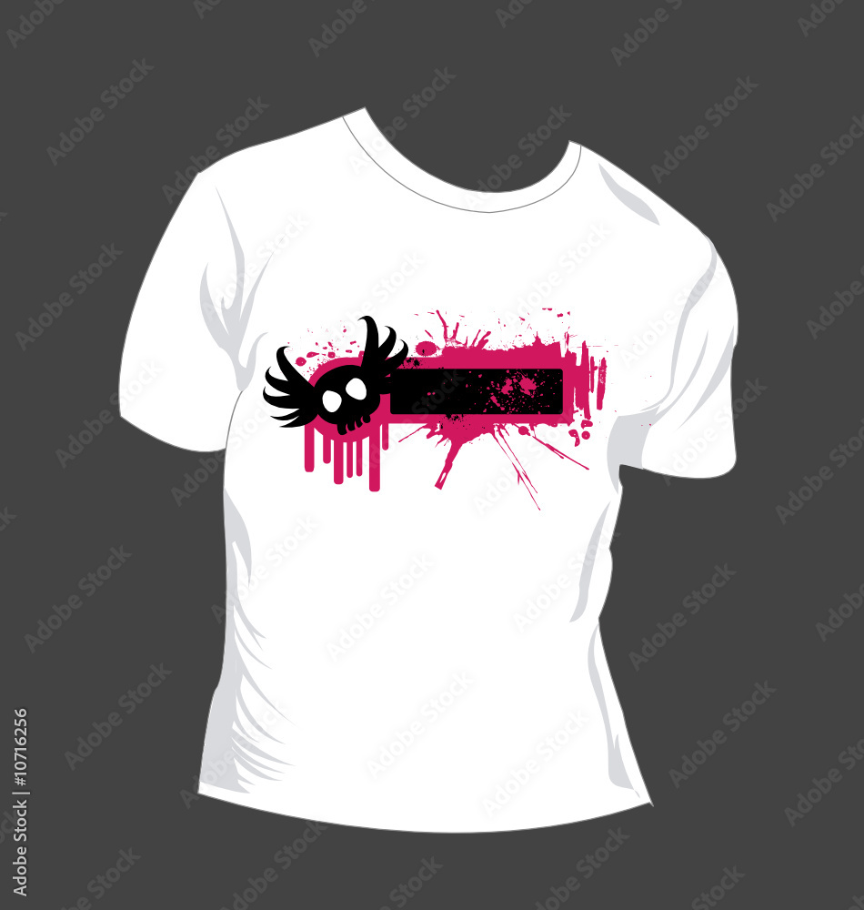 Awesome emo t shirt design Stock Vector | Adobe Stock