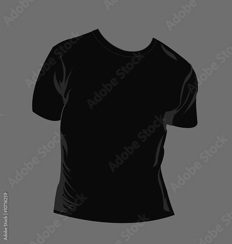 Black blank t shirt design