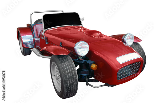 oldtimer racing car isolated