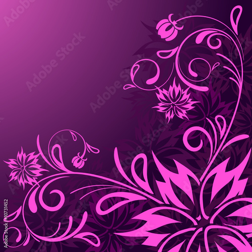 vector beautiful abstract floral background
