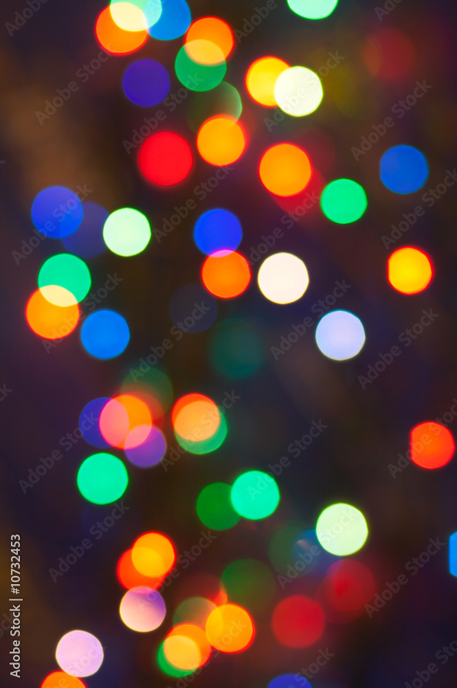 Fototapeta premium blurred garland lights
